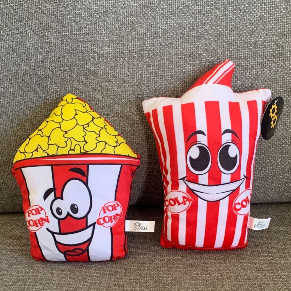 Toy Works Popcorn and Cola Stuffed Plush Figures